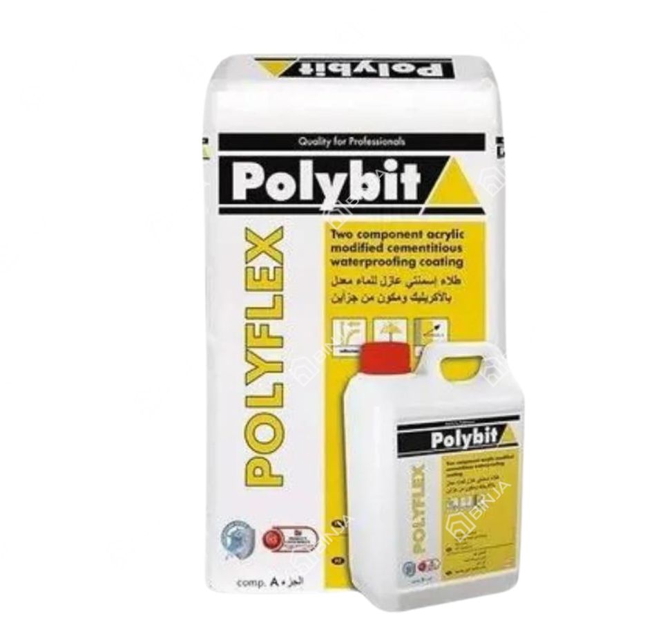 Polybit Polyflex (A+B) Acrylic Modified Cementitious Waterproofing Coating